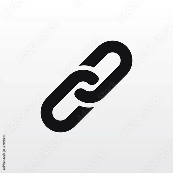 Fototapeta Chain link icon vector . Link sign