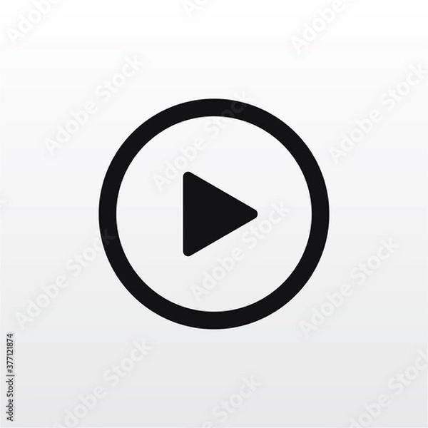 Fototapeta Play icon vector . Play button