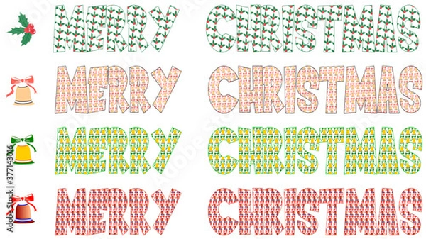 Obraz MERRY CHRISTMAS TEXTOS 1