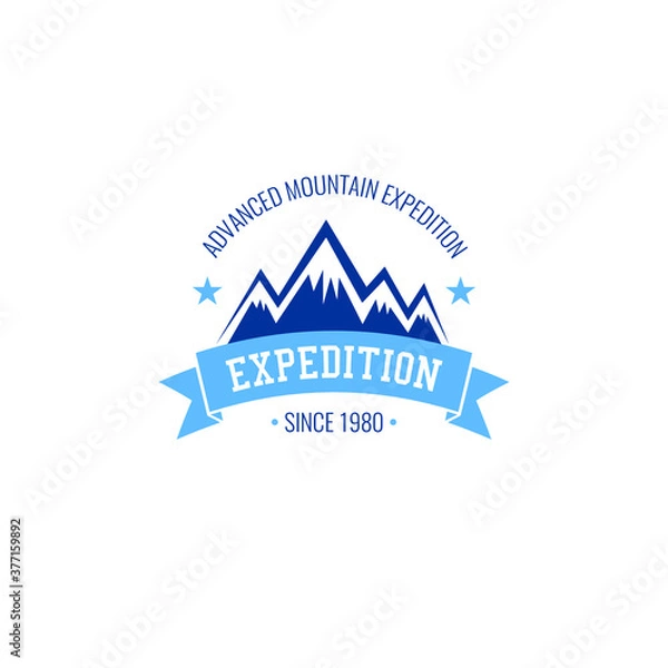 Obraz this is a creative mountain logo