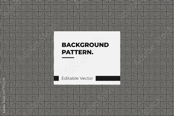 Fototapeta Abstract geometric black and white seamless pattern
