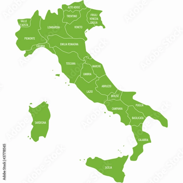 Obraz mappa italia
