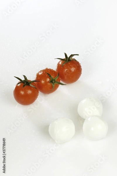 Fototapeta pomodori e  mozzarella