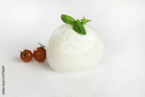 Fototapeta pomodori mozzarella e basilico