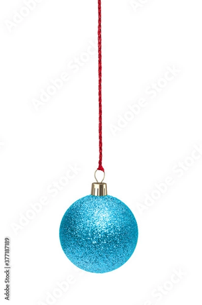 Fototapeta Christmas Ornaments isolated on a white background. 