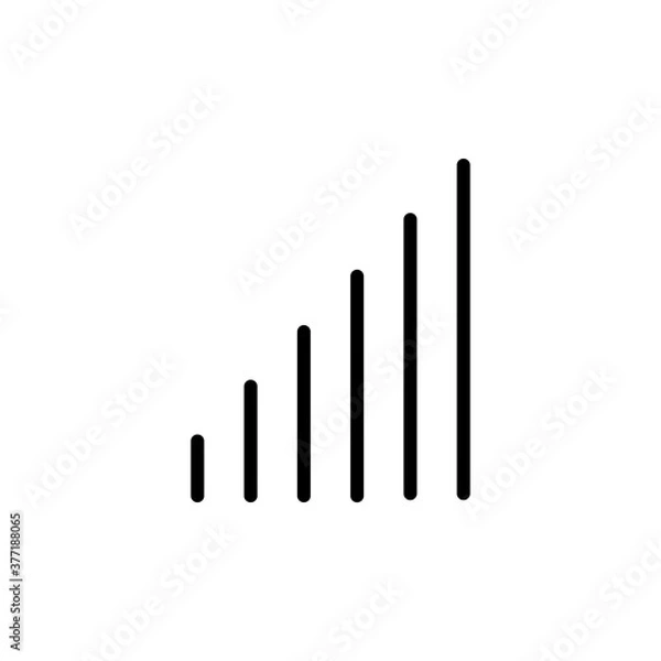 Obraz Signal, network, bar vector icon