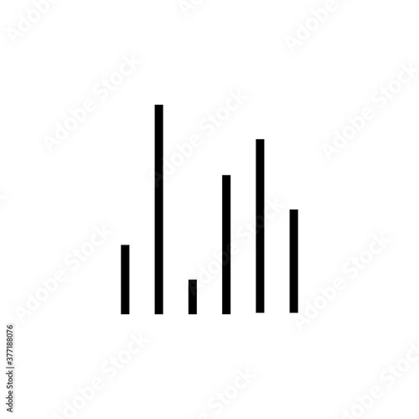 Obraz Signal, network, bar vector icon