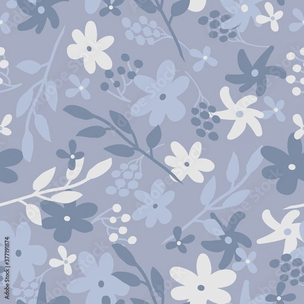 Fototapeta seamless floral pattern