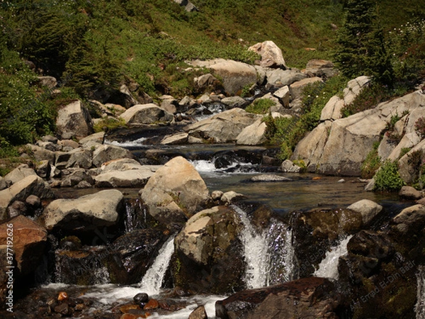 Obraz A Brook In The Mountains