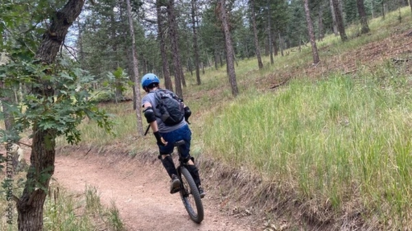 Obraz Unicyle Mountain Biker