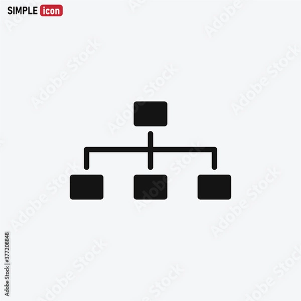 Fototapeta Network icon vector Networking sign