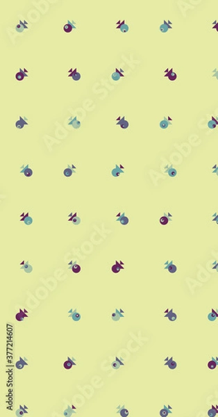 Fototapeta Abstract Color Halftone Dots generative art background illustration