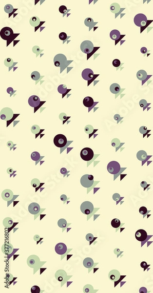 Fototapeta Abstract Color Halftone Dots generative art background illustration