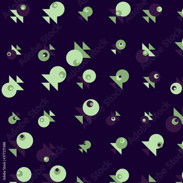 Obraz Abstract Color Halftone Dots generative art background illustration