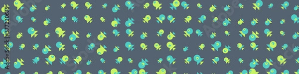 Fototapeta Abstract Color Halftone Dots generative art background illustration