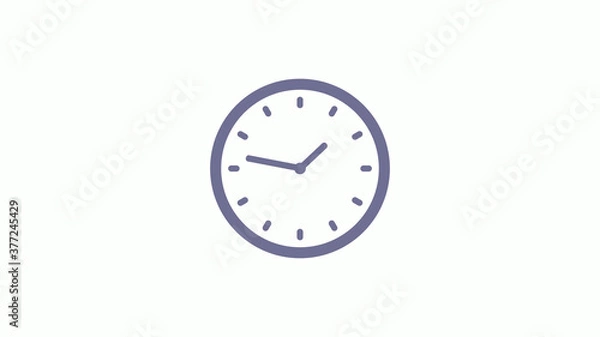 Fototapeta Amazing circle blue gray counting down clock icon on white background,clock icon