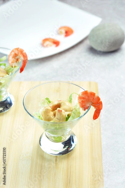Obraz shrimps cocktail