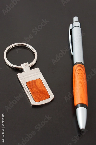 Obraz Pen and keychain