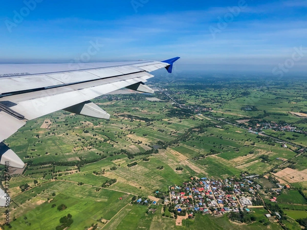 Obraz view from airplane window