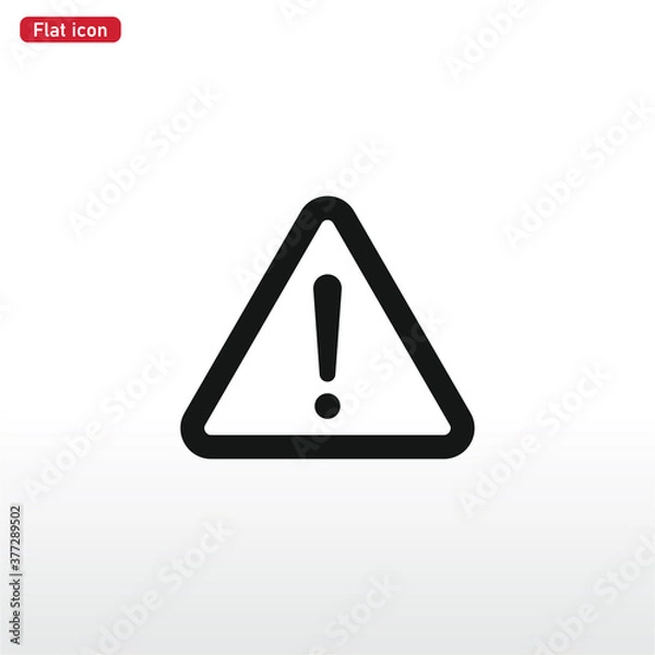 Fototapeta Attention icon vector . Warning sign