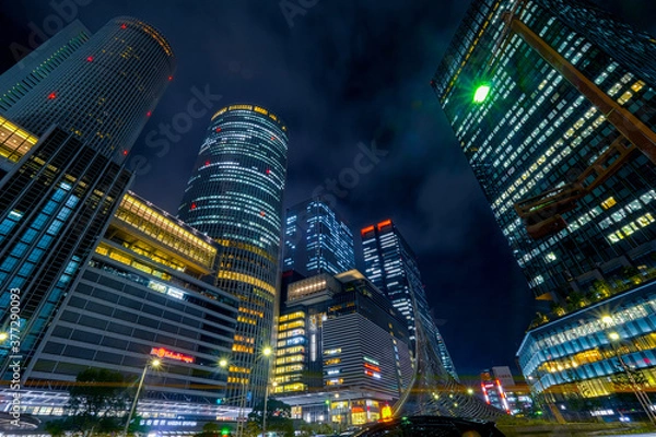 Obraz 【愛知県】名古屋駅・都市夜景【2020】