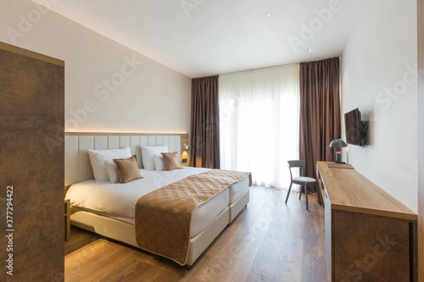 Fototapeta Interior of a luxury hotel bedroom