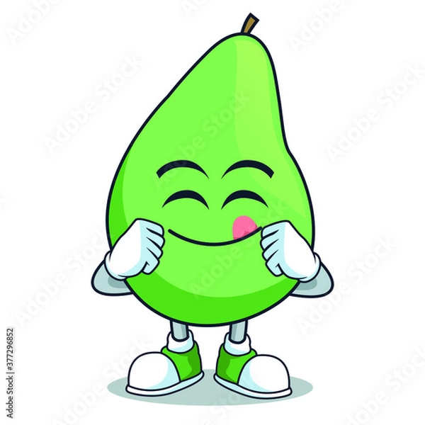 Obraz fruit pear icon mascot character