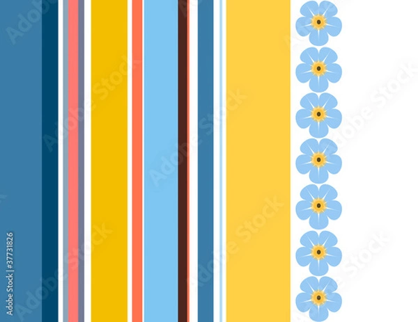 Fototapeta фон с незабудками