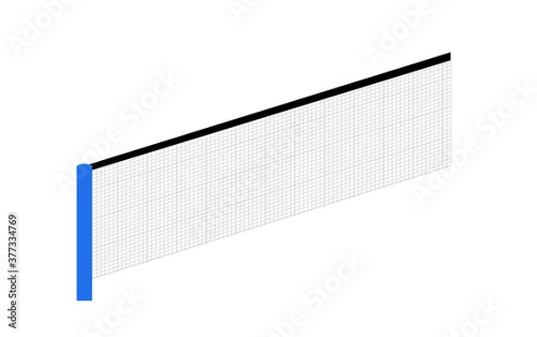 Obraz 卓球のネットを斜めに見たところ