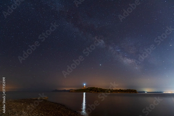 Fototapeta Vía Láctea _ Far de Alcanada