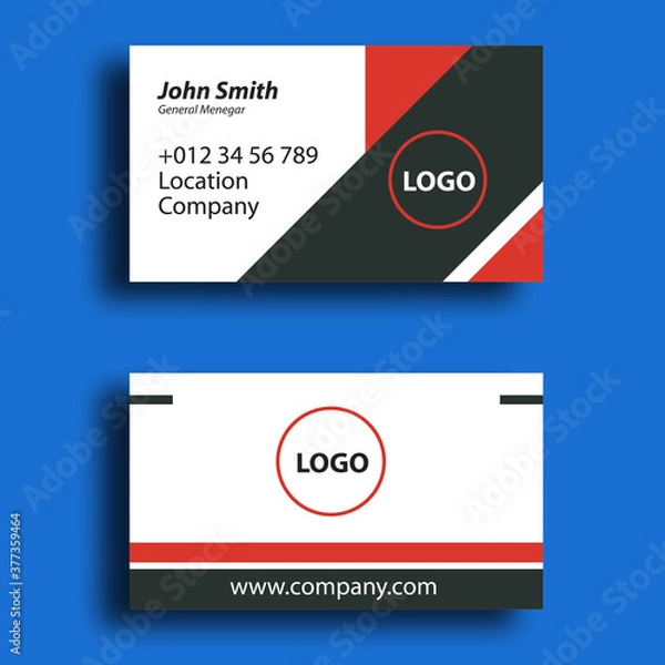 Obraz business card  template