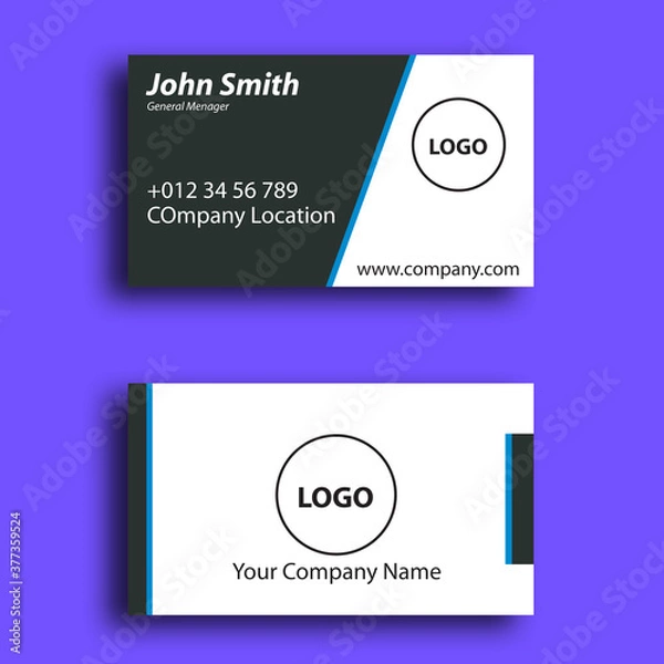 Obraz business card template