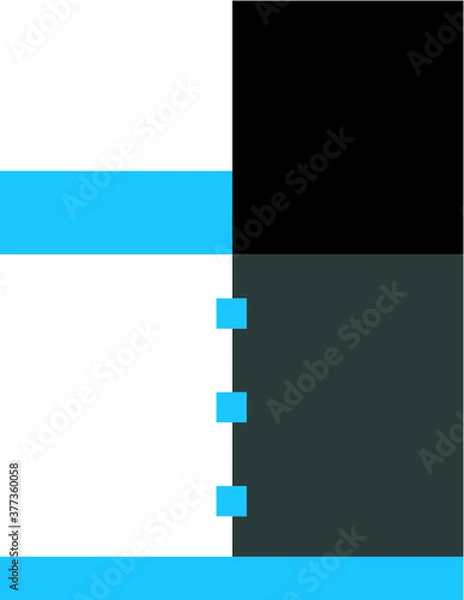 Obraz Flyer empty box design 