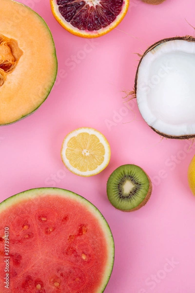 Fototapeta fruit flatlay