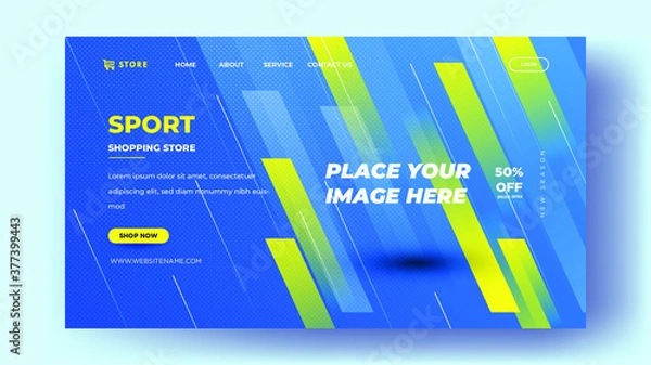 Fototapeta Sports Banner Web Templates With Modern Elegant Designs