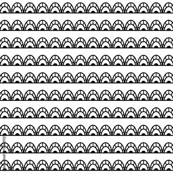 Obraz Abstract geometric pattern. Seamless pattern. Simple pattern for fabric, textile, wrapper paper. Modern graphic white and black texture design. Stylish geometric pattern.