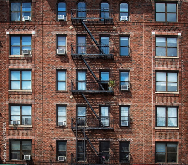 Fototapeta old brick building