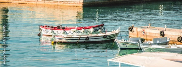Obraz boats in the harbor