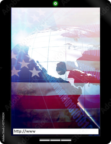 Obraz USA Tablet PC Notebook