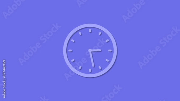 Fototapeta Amazing blue light 12 hours counting down clock icon,Best clock icon