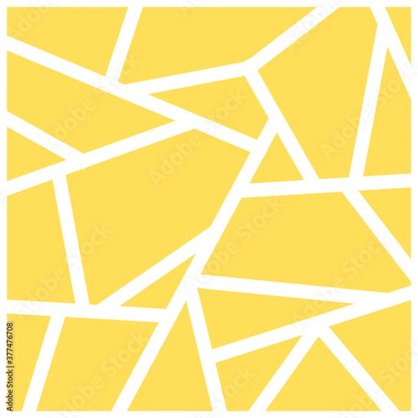 Fototapeta Yellow polygon seamless pattern background.