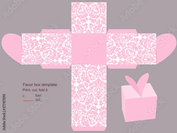 Obraz Gift box template