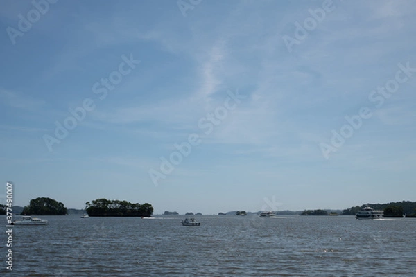 Fototapeta 真夏の松島湾、松島海岸