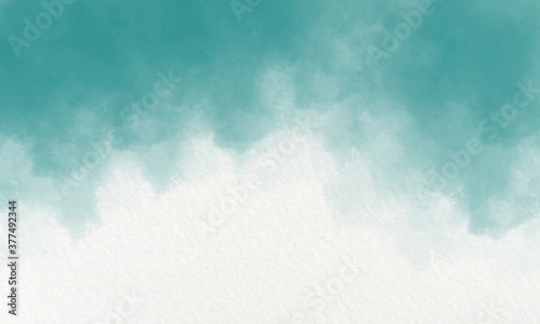 Obraz Teal watercolor background