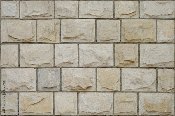 Obraz Fragment of new decorative brick wall with stucco