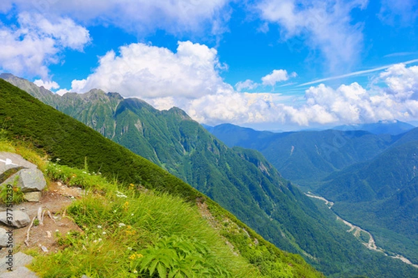 Obraz Japanese Mountain, August, 8月, 新穂高