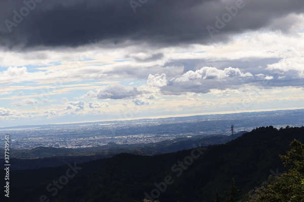 Fototapeta 日本の美しい三次元の空と雲
