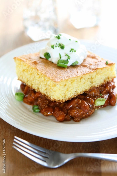 Fototapeta Chili and Cornbread