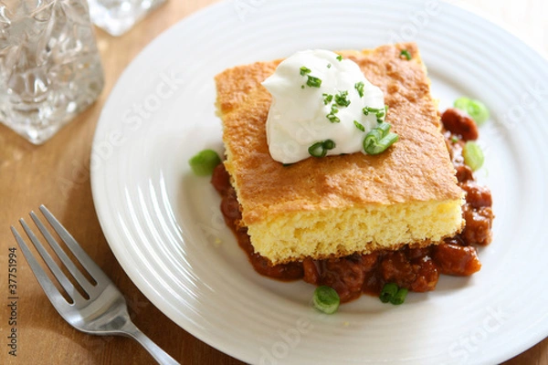 Fototapeta Chili and Cornbread