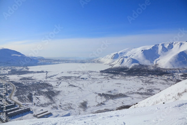 Obraz town in arctic